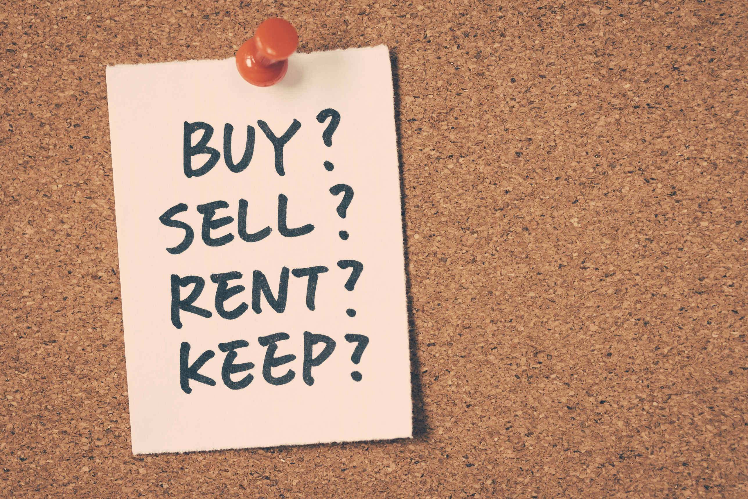 The pros and cons to selling or renting property